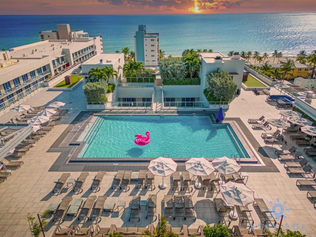 Rooftop Pool & Hot Tub - Gym - Hollywood Beach Zewnętrze zdjęcie