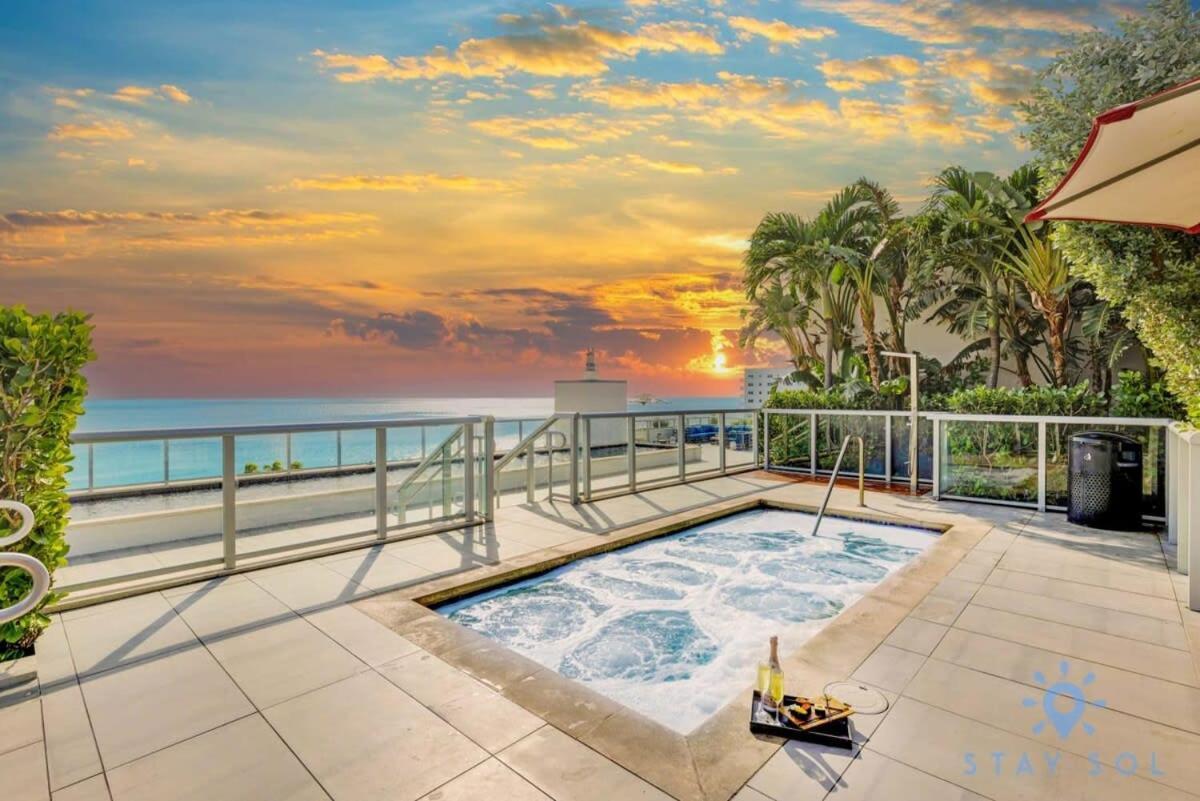 Rooftop Pool & Hot Tub - Gym - Hollywood Beach Zewnętrze zdjęcie