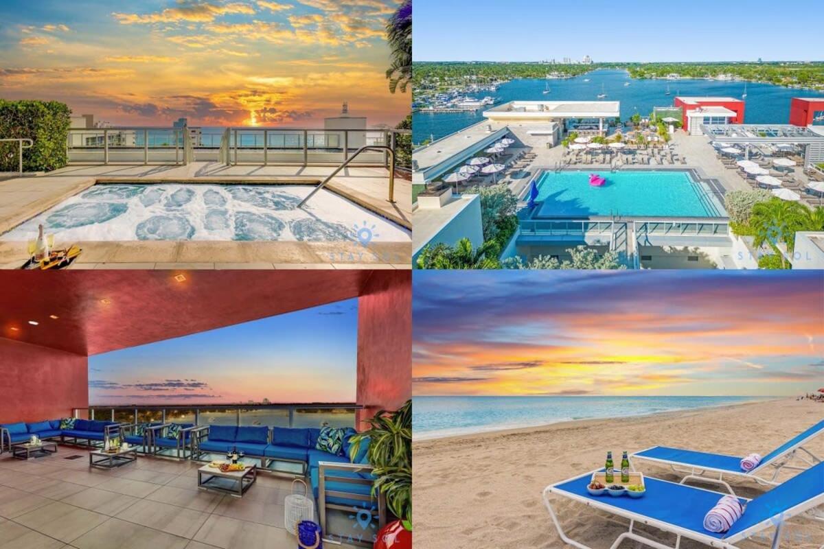 Rooftop Pool & Hot Tub - Gym - Hollywood Beach Zewnętrze zdjęcie